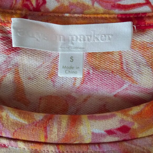 NWOT ADYSON PARKER (S) Tunic Dress in Vibrant floral design. - Picture 5 of 6